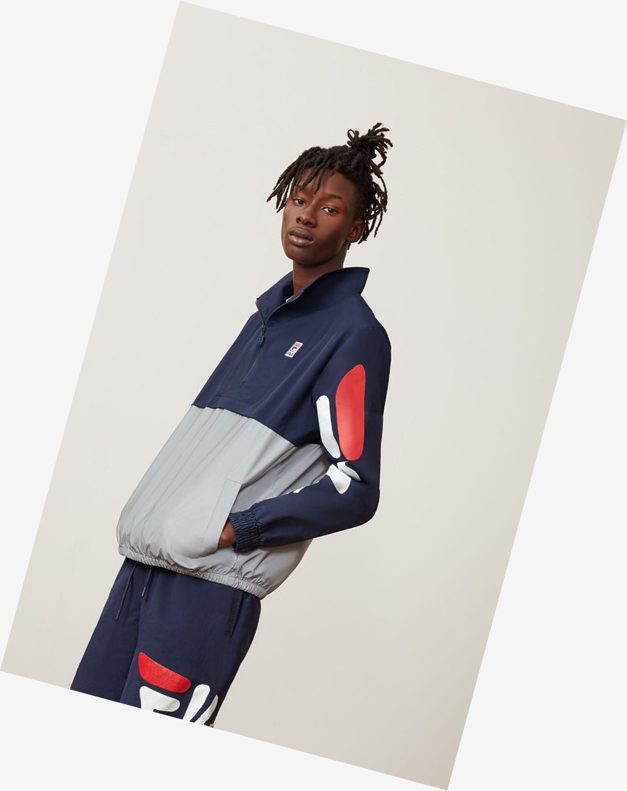 Fila Reece Color-block Zip Peac/Slvr | 17EOAKSCU