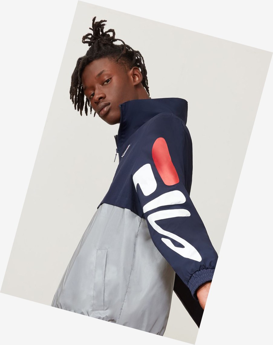 Fila Reece Color-block Zip Peac/Slvr | 76CNWBYPS