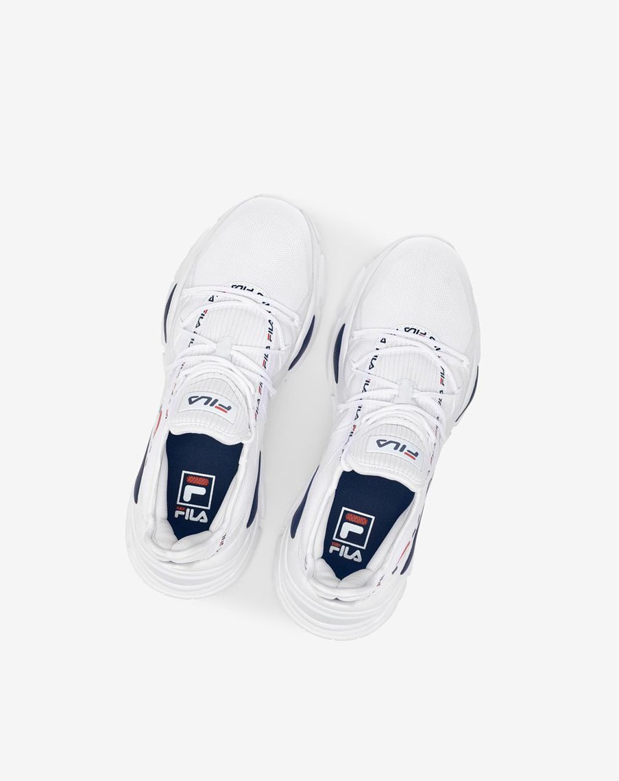 Fila Relectrove Premium Sneakers Blancas Azul Marino Rojas | 65SUQEFWA