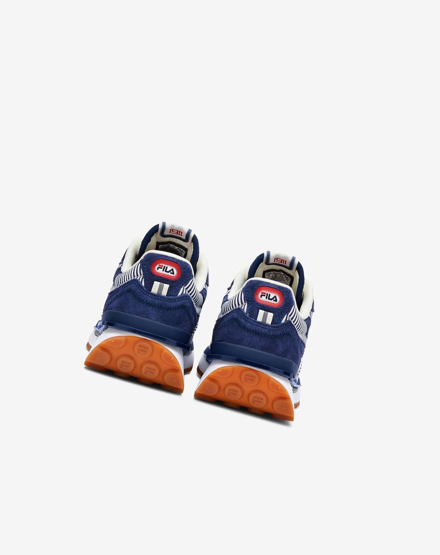Fila Renno Collegiate Sneakers Azul Marino Rojas | 07RFHTVAB
