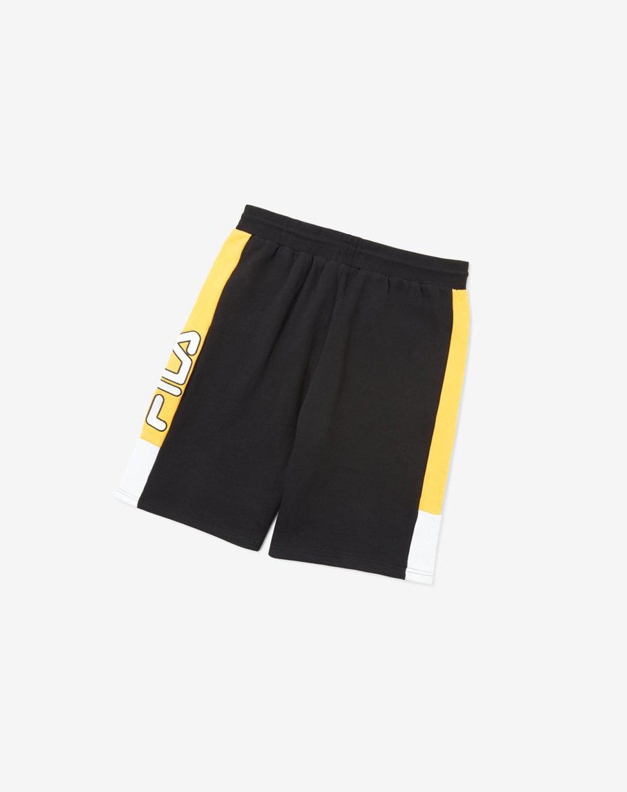 Fila Roy Corta Negras Amarillo Blancas | 75WYTRNZA