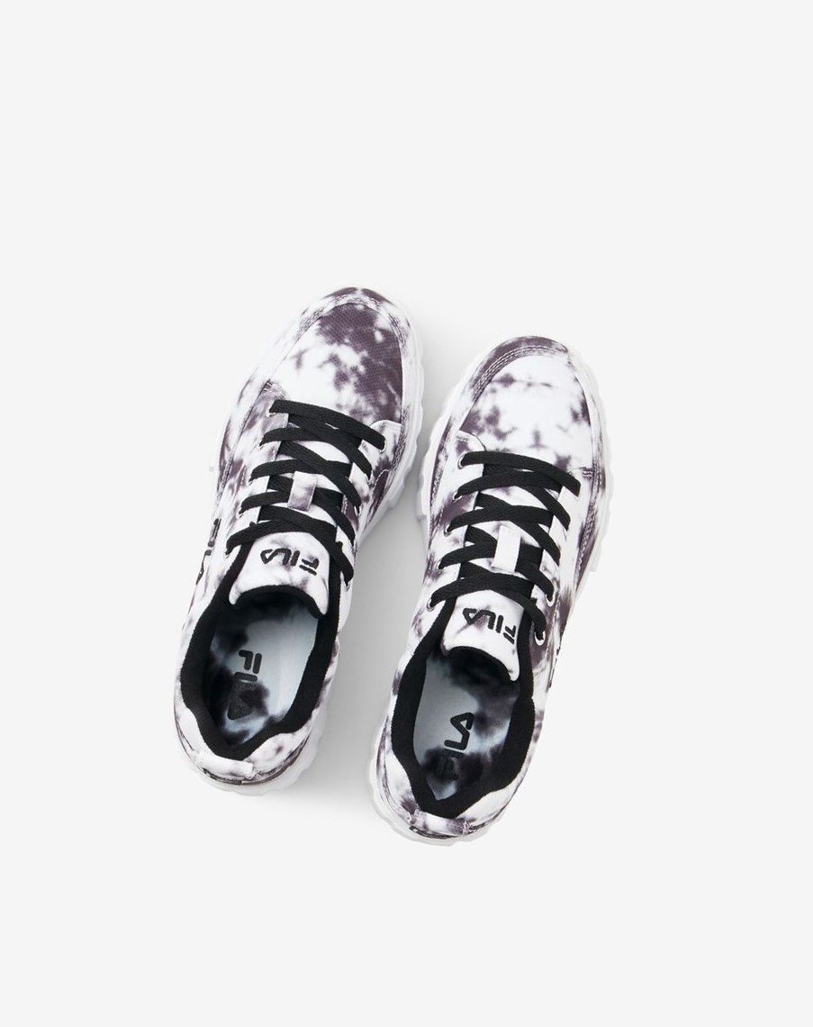 Fila Sandblast Low Dark Tie Dye Sneakers Negras Blancas | 59RGBWTFK