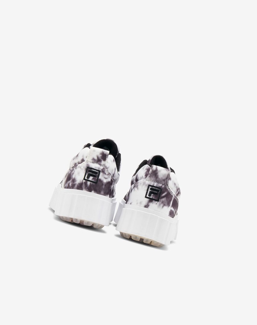 Fila Sandblast Low Dark Tie Dye Sneakers Negras Blancas | 59RGBWTFK