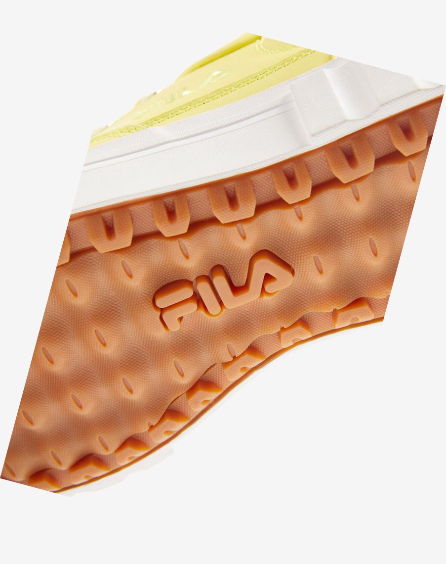 Fila Sandblast Low Sneakers Limón Blancas | 70PJMDGZV
