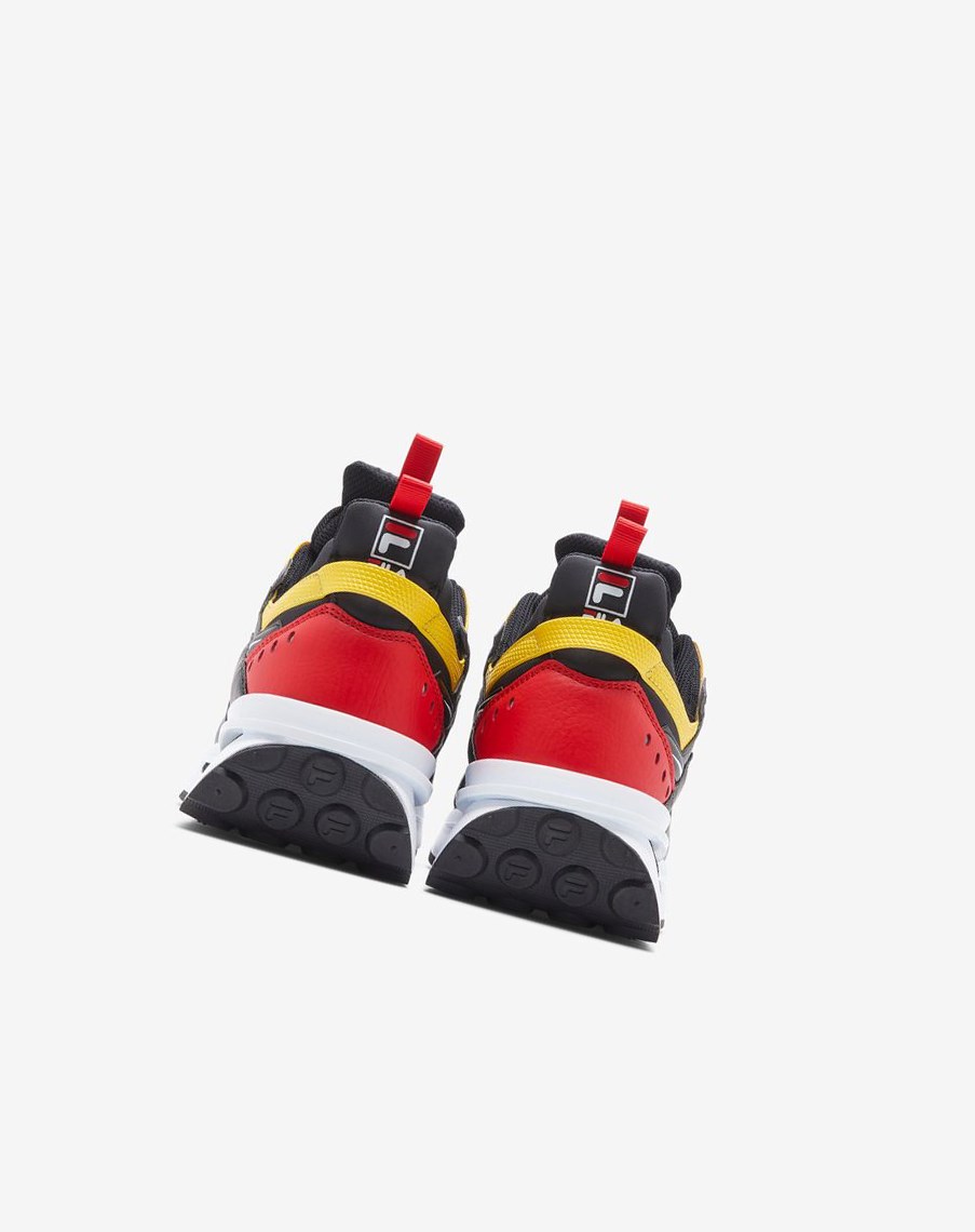 Fila Sandenal Sneakers Rojas Negras Limón | 94BSGRJUD
