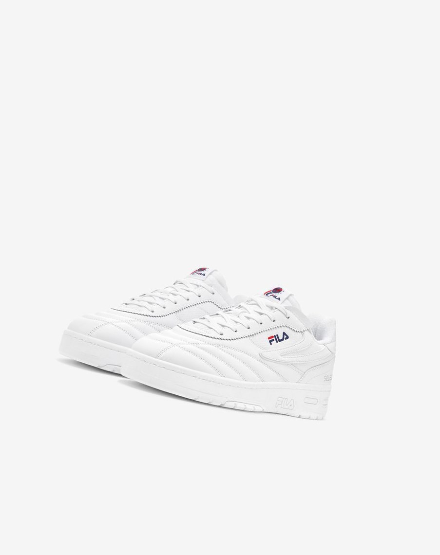 Fila Selecta Tenis Shoes Blancas Azul Marino Rojas | 39GFRUOJQ