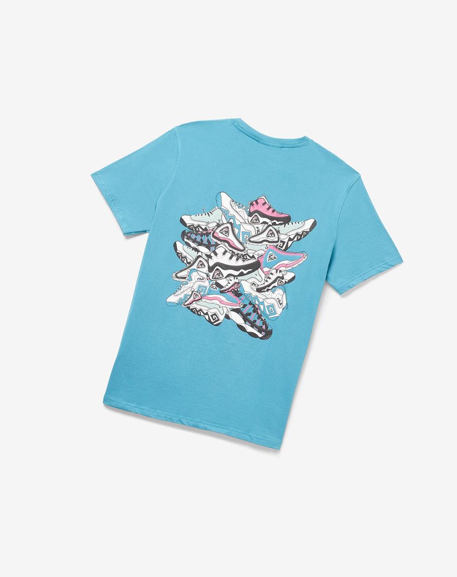 Fila Shoe Tower Tee 318 Larkspur | 41FRPLEJC
