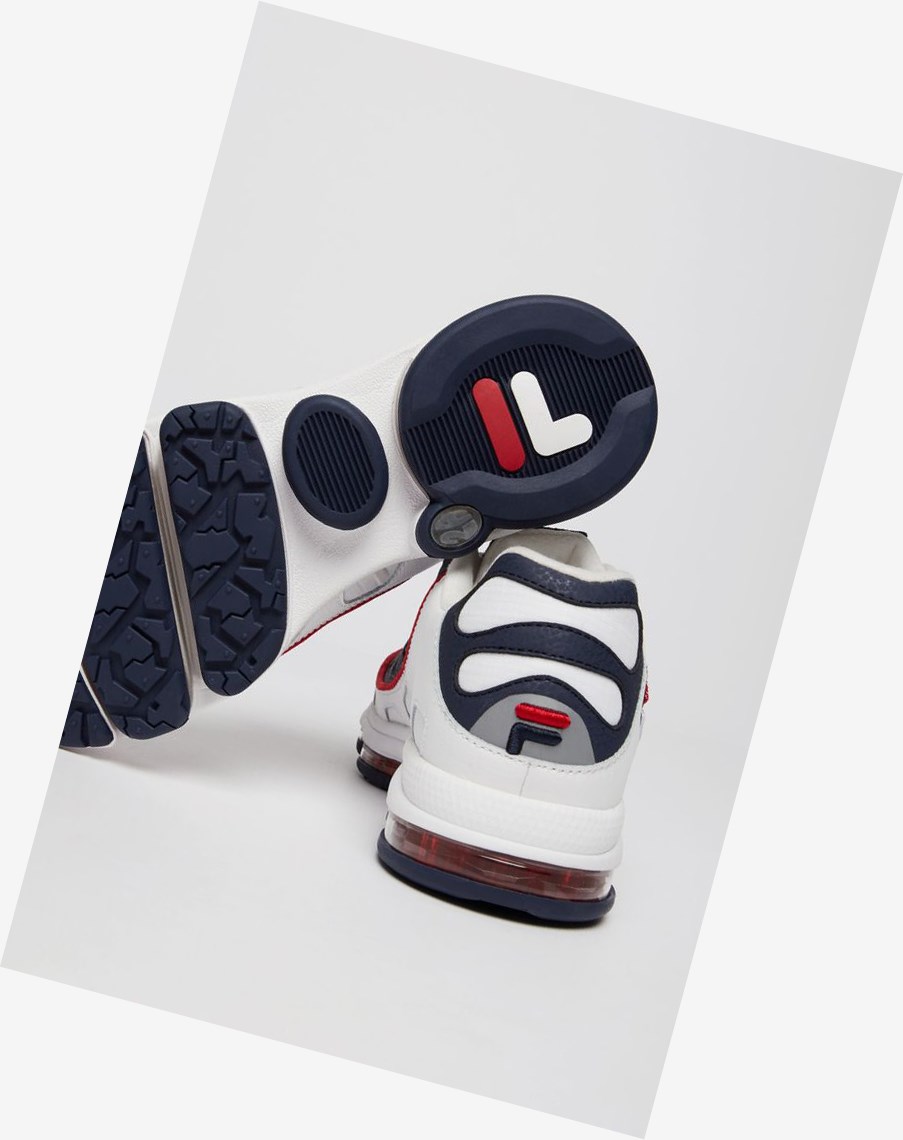 Fila Silva Trainer Tenis Shoes Wht/Fnvy/Fred | 10CVNDGJL