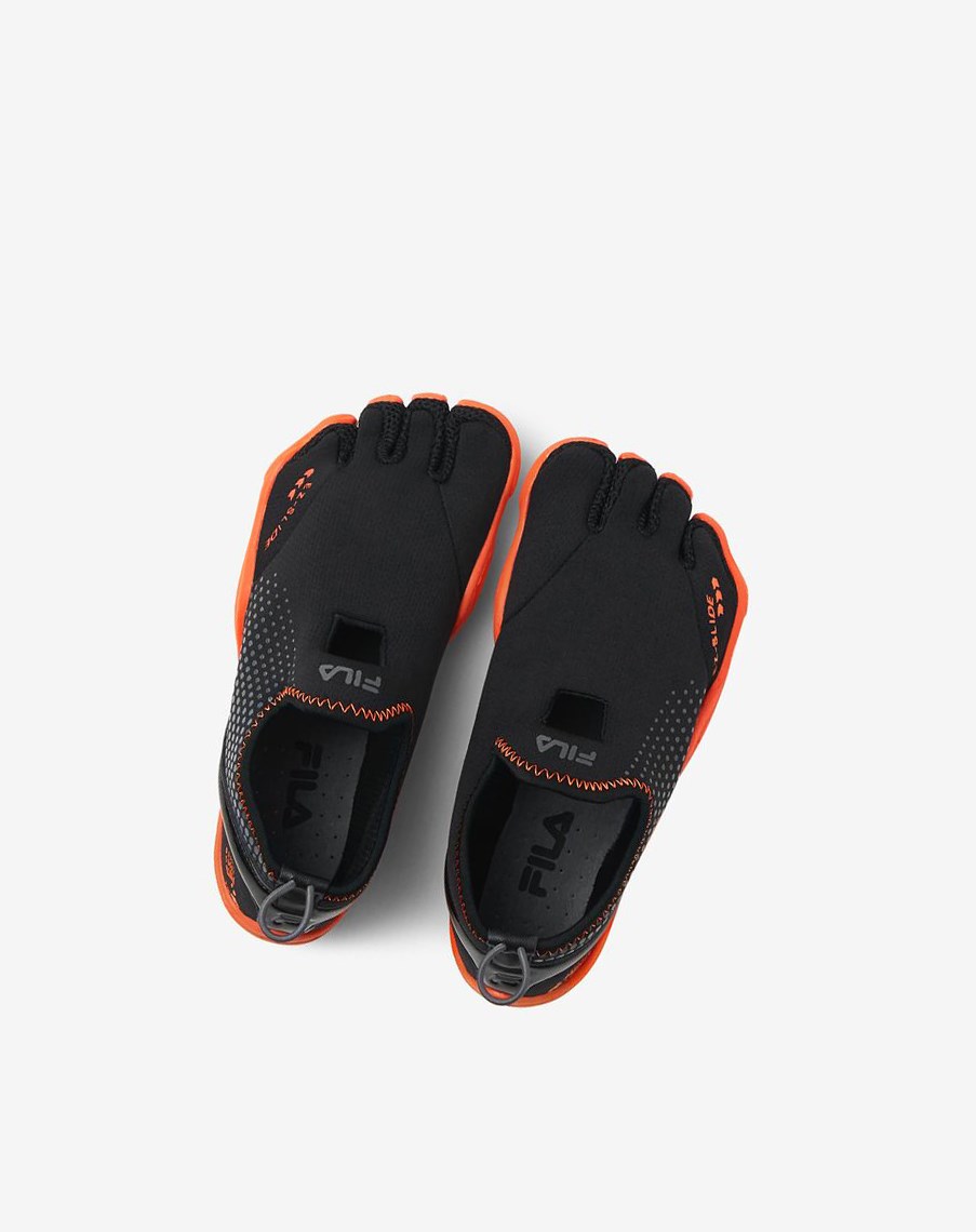 Fila Skele-toes Emergence Tenis Shoes Negras Naranjas | 45UKOXELC