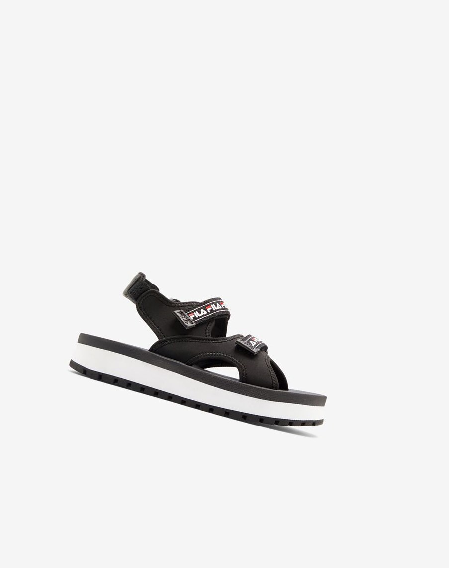 Fila Spot Eva Sandal Chanclas Sandals Negras Rojas Blancas | 10FXRYTBD