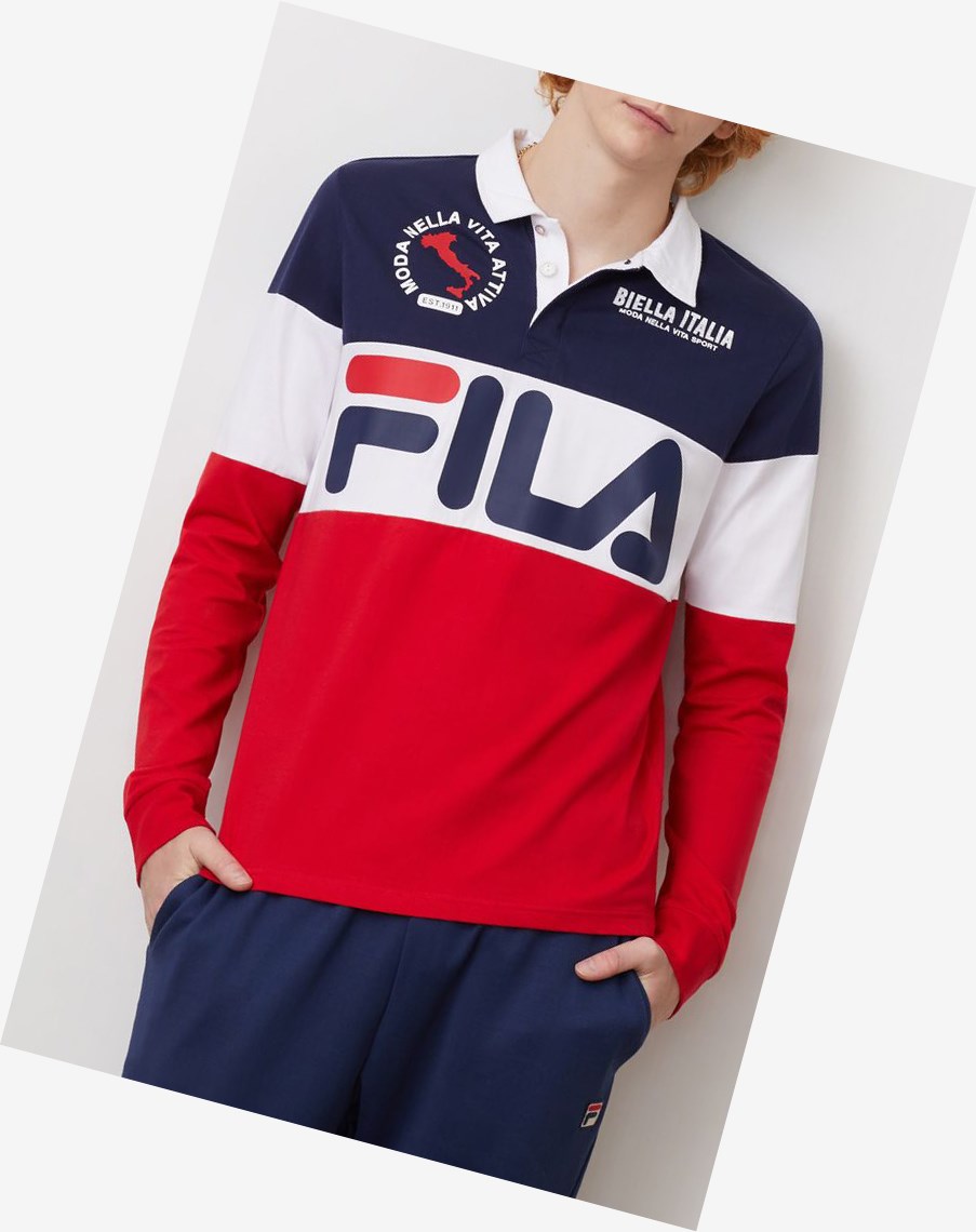 Fila Sprat Rugby Peac/Wht/Cred | 75UAIGNFB