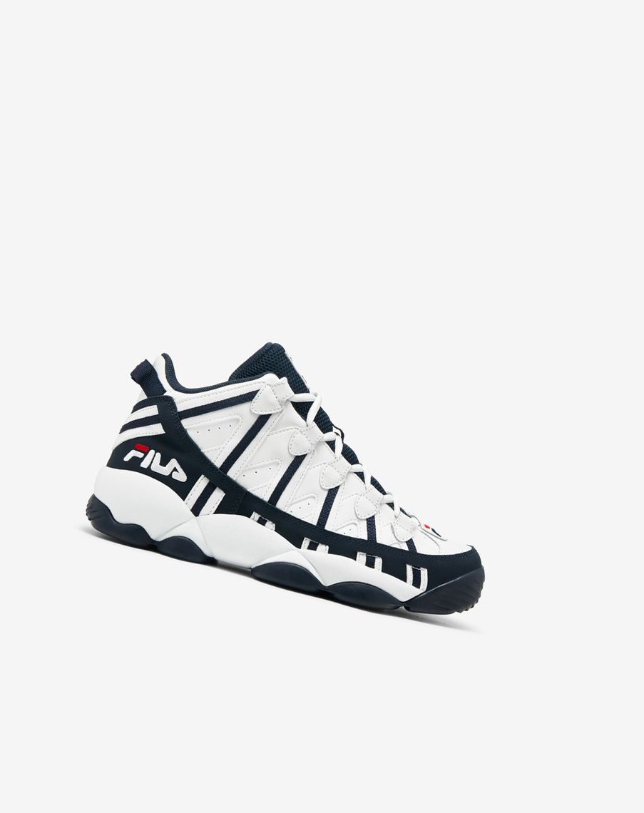 Fila Stackhouse Spaghetti Sneakers Blancas Azul Marino Rojas | 46NGBYFVC