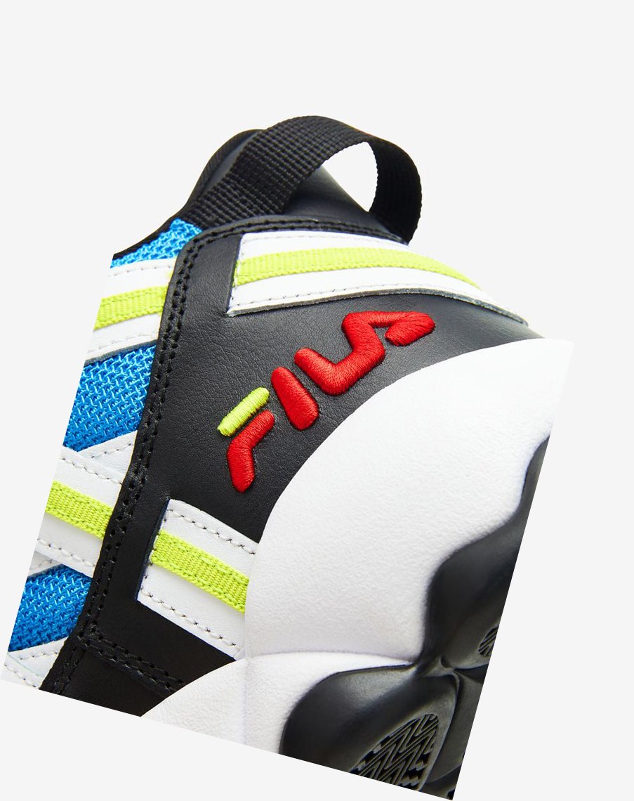 Fila Stackhouse Spaghetti Sneakers Blancas Negras Azules | 75WZSRLPG