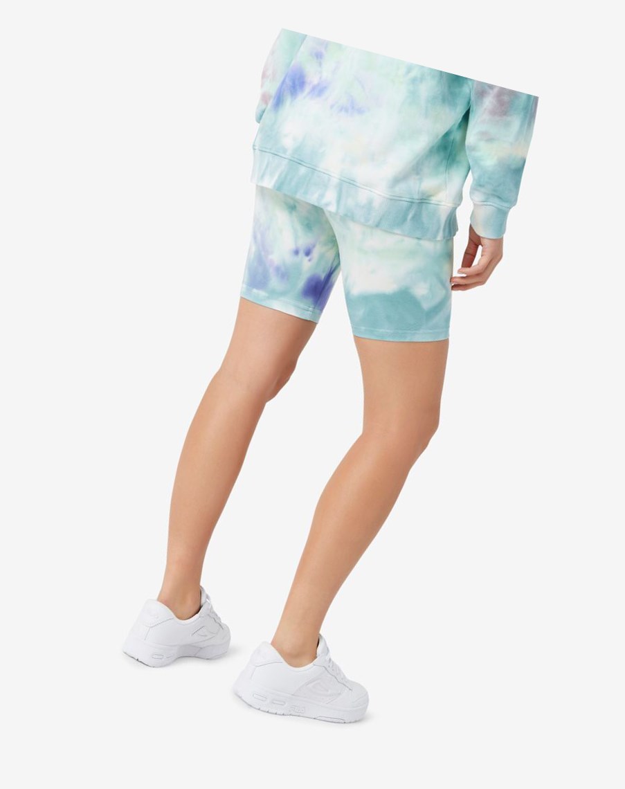 Fila Taima Tie Dye Bike Corta Azules | 23LAGWBZQ