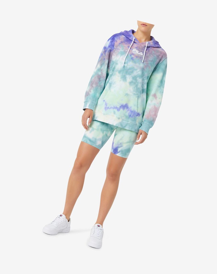 Fila Taima Tie Dye Bike Corta Azules | 23LAGWBZQ