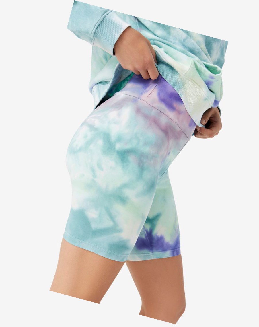 Fila Taima Tie Dye Bike Corta Azules | 23LAGWBZQ