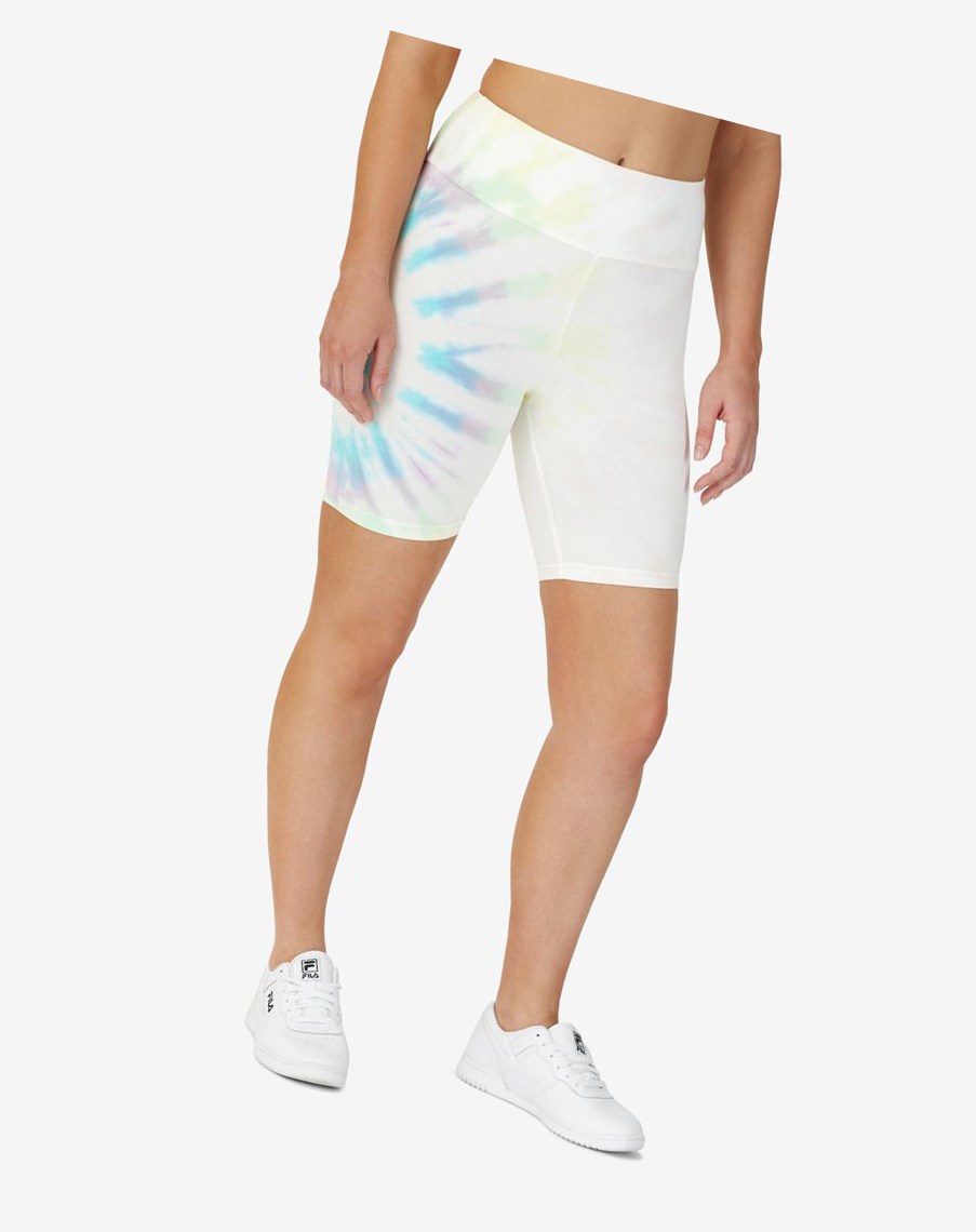 Fila Taima Tie Dye Bike Corta Creme | 39BVWTQYA