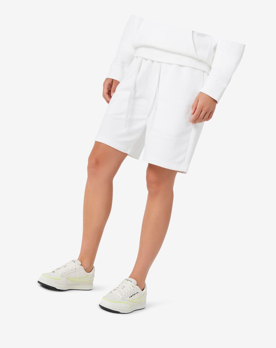 Fila Taylor Corta Blancas Amarillo | 45XEOBUCN