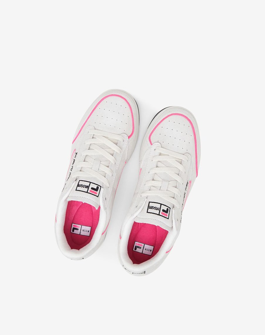Fila Tenis 88 Premium X Msgm Sneakers Blancas Negras Rosas | 31WYNOERC