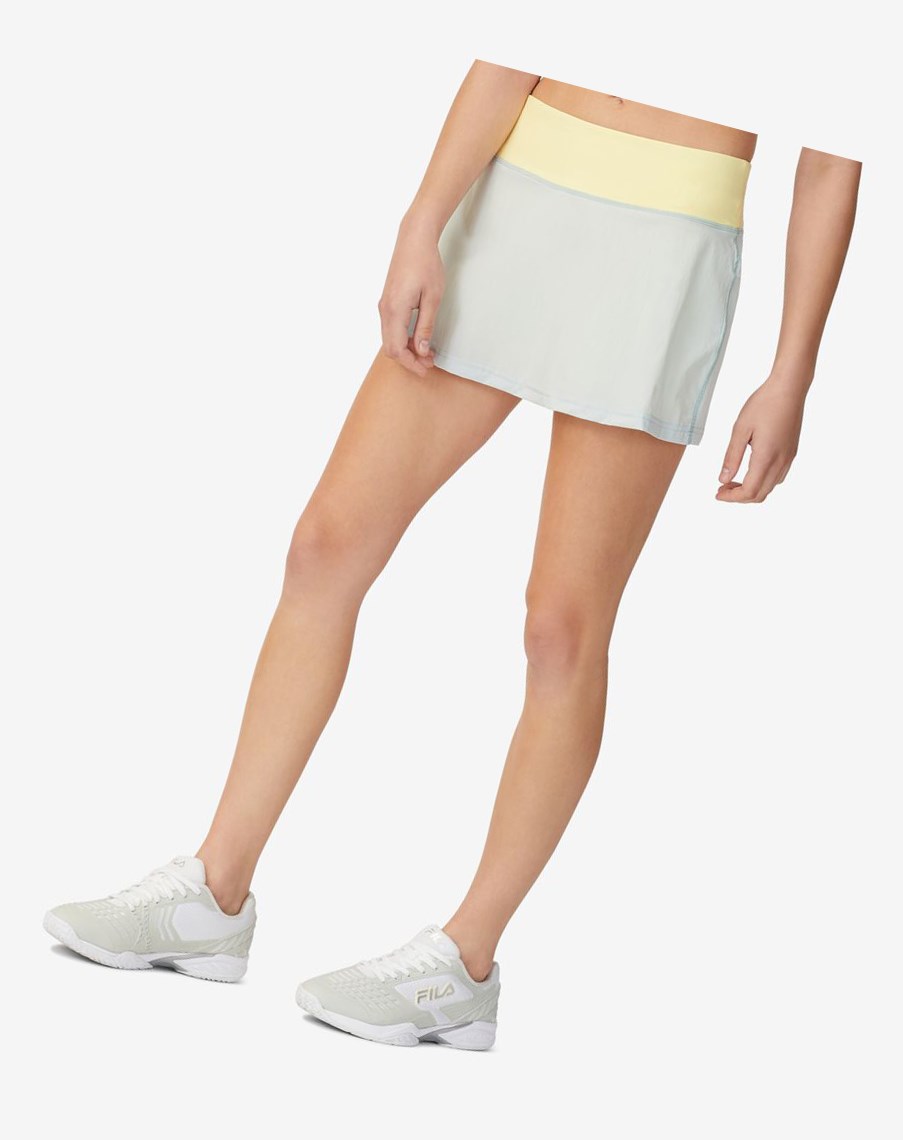 Fila Tie Breaker 13 1/2" Skater Skort 396 Sky Gray | 60EFTJKDX