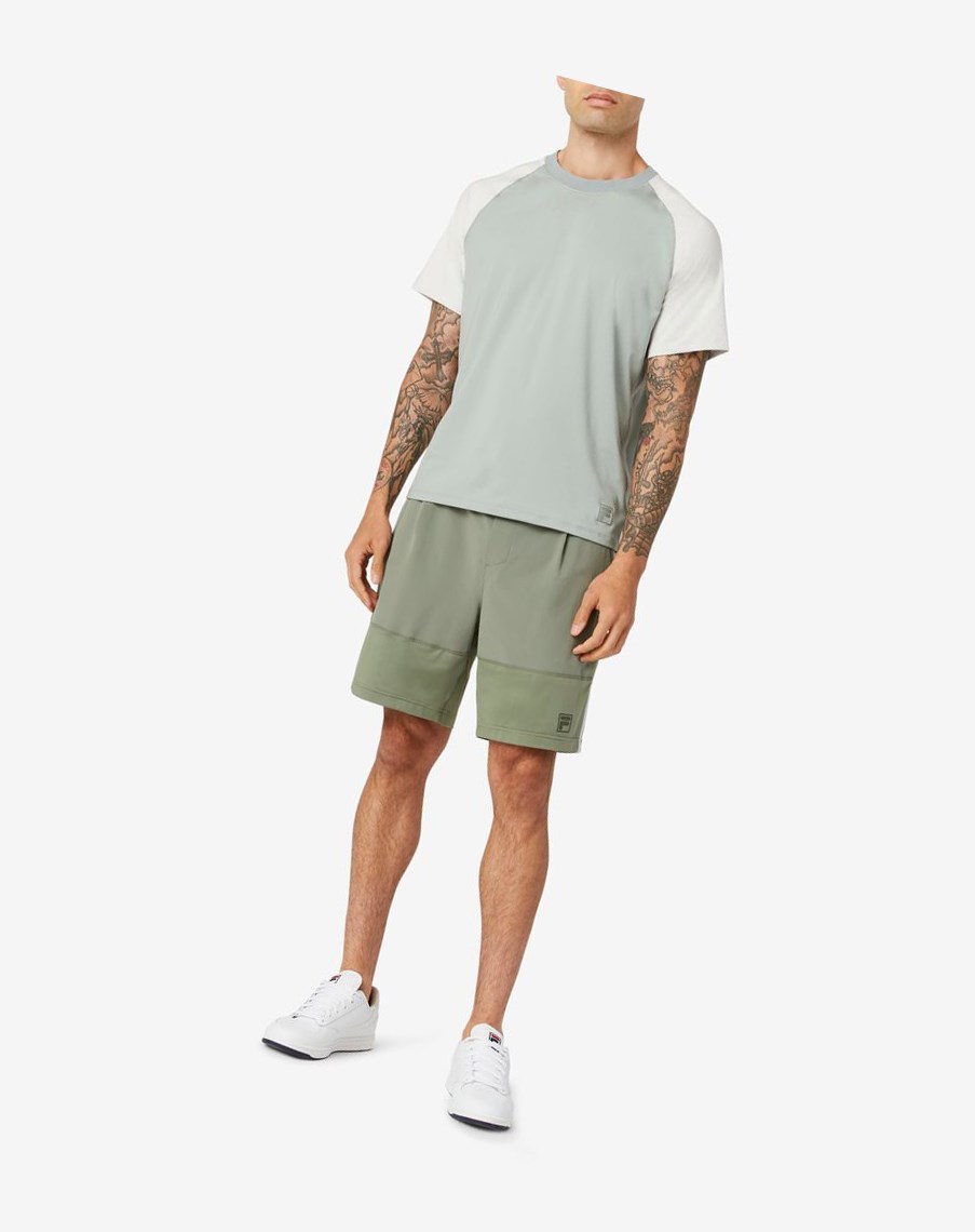 Fila Tie Breaker Color Blocked Crew Plateadas | 16TSZYUNX