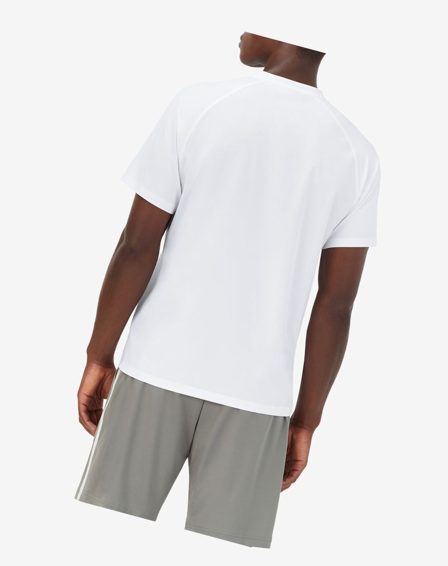 Fila Tie Breaker Corta Sleeve Henley Blancas Blancas | 93ZYUTXOE