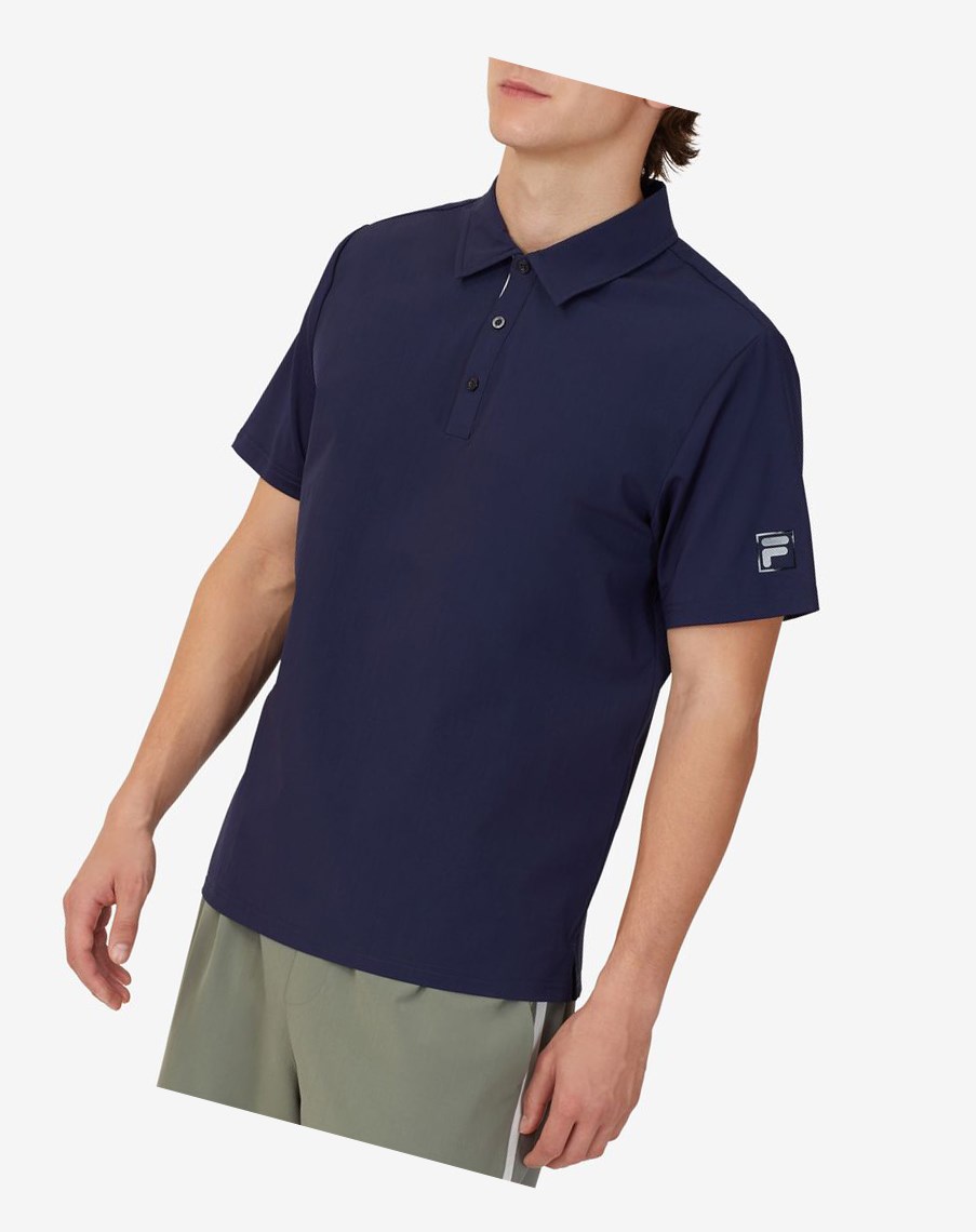 Fila Tie Breaker Polo Azul Marino Blancas | 98VOUPDJH