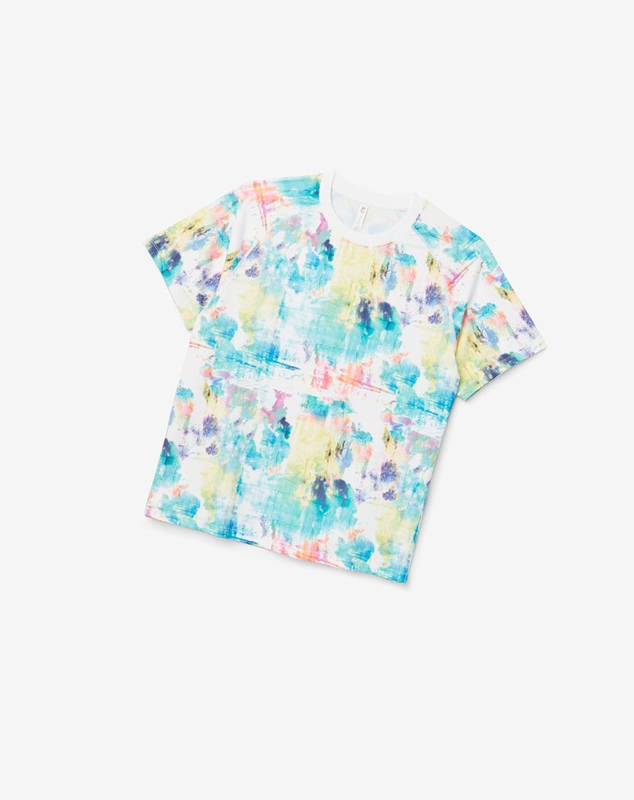 Fila Tie Breaker Printed Crew Blancas | 65ZBJDPYM