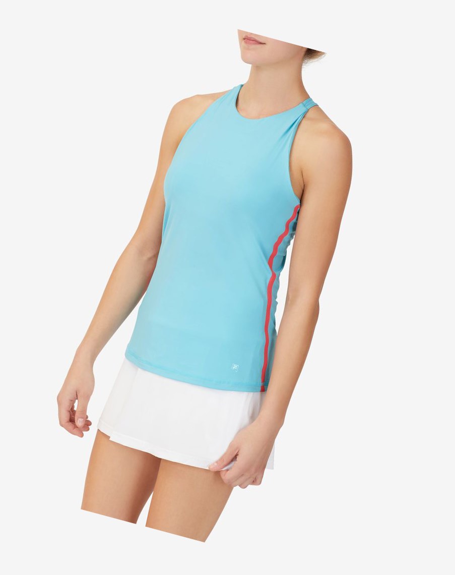 Fila Tie Breaker Racerback Tank Azules Rojas | 32KVABDMQ