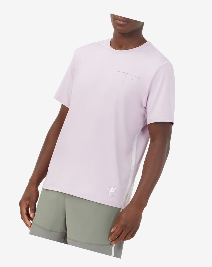 Fila Tie Breaker Vented Crew Lavanda Gris | 20CMVTAGQ