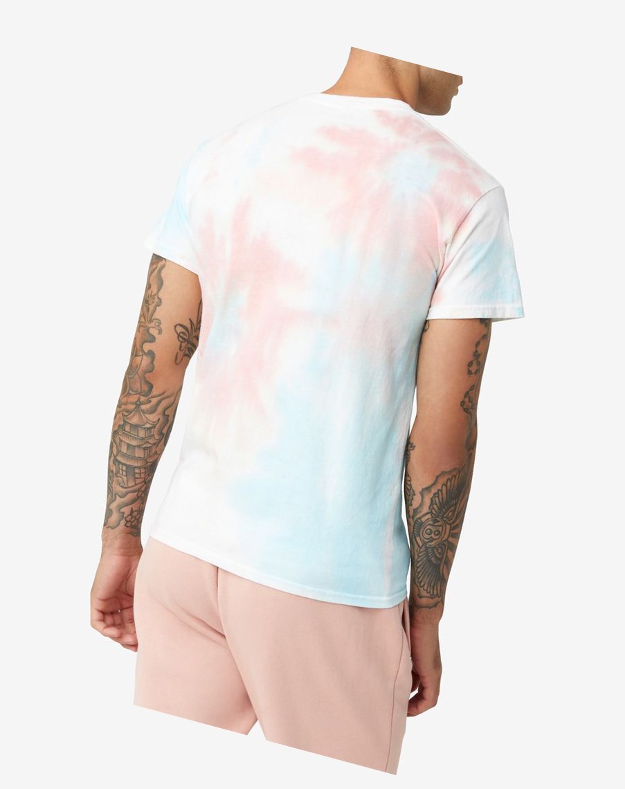 Fila Tie Dye Stacked Logo Tee 099 Tie Dye | 34DGUEBWI