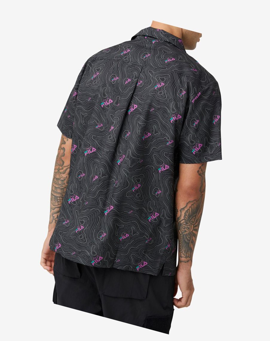 Fila Topo Caban Shirt Negras Negras | 76GBNSQYR