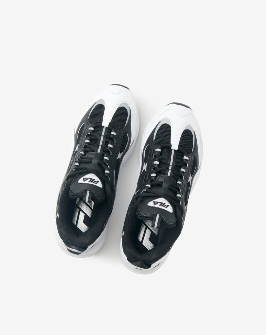 Fila Trigate Sneakers Negras Blancas Plateadas | 97OVDASEP