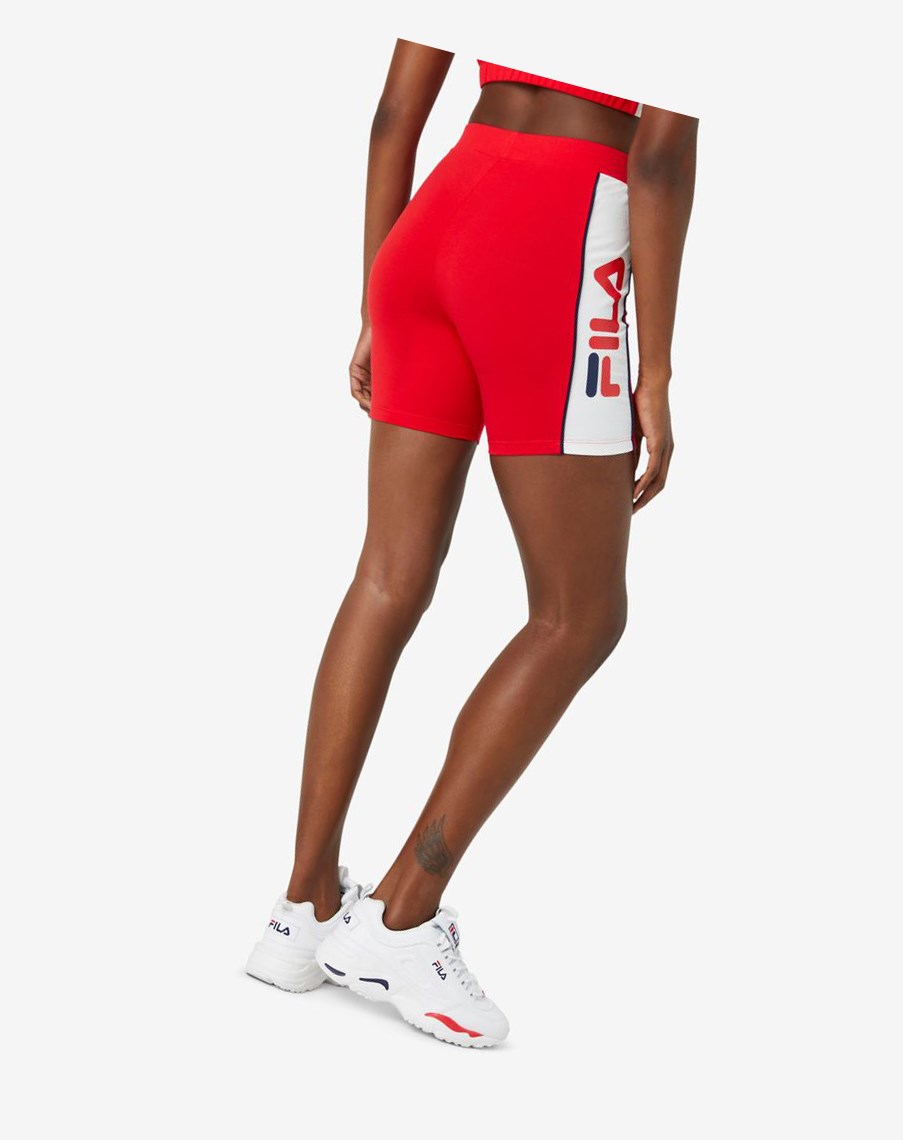 Fila Trina Bike Corta Rojas Blancas | 09FEJATGH