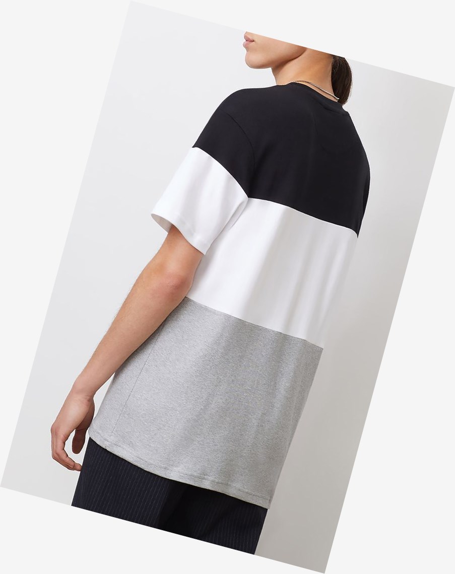Fila Vialli Tee Negras Gris Blancas | 96OIWDVFL