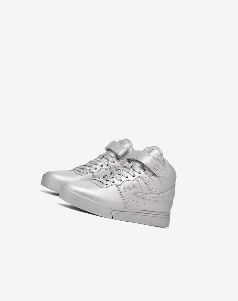 Fila Vulc 13 Metallic Sneakers Plateadas | 15AJXIYFE