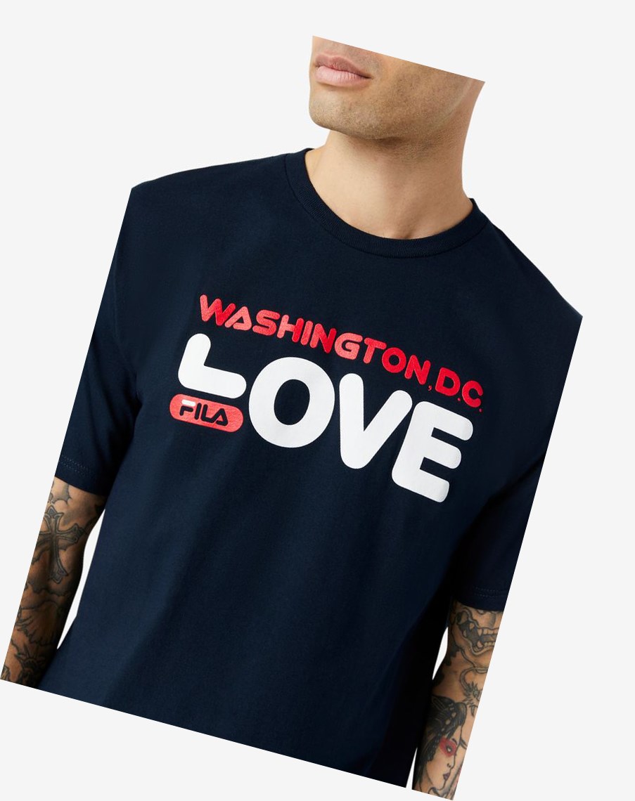 Fila Washington D.C. Love Tee 410 Peacoat | 45VZOFBTE