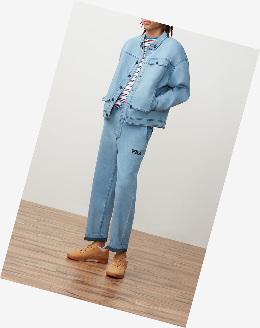 Fila Washington Denim Jacket Denim | 09FBLUXNO
