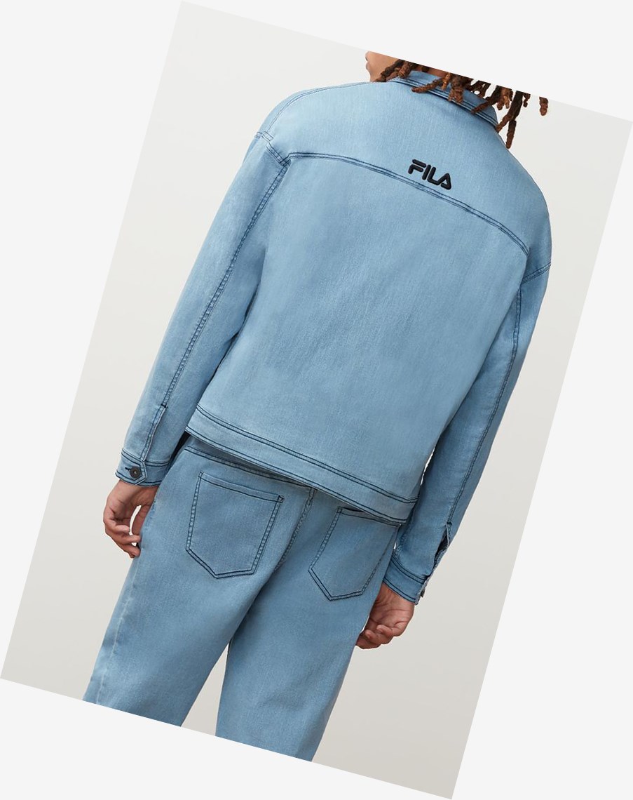 Fila Washington Denim Jacket Denim | 09FBLUXNO