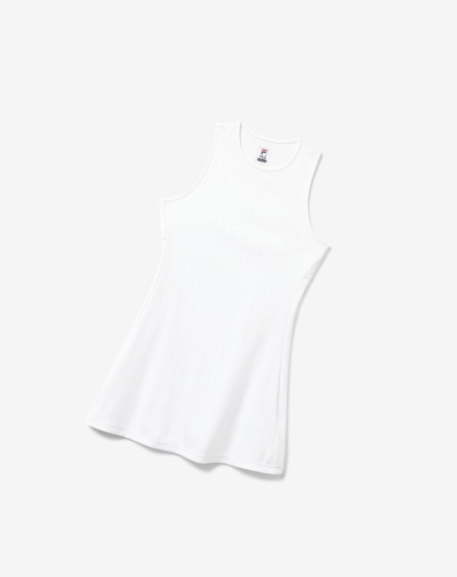Fila White Line Vestido Blancas | 15TOCMBGF